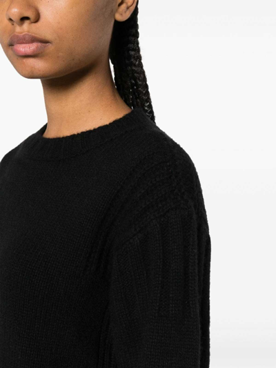Jil Sander Woman Sweater Black Size 6 Cashmere In Black