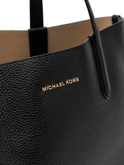 Shop Michael Kors Reversible Tote In Black