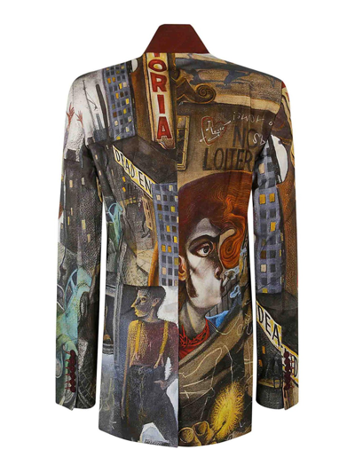 Shop Charles Jeffrey Loverboy Teddy Suit Jacket In Multicolour