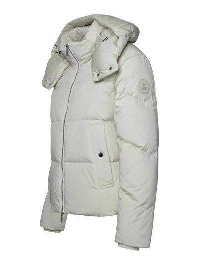 Shop Woolrich Alsea White Nylon Puffer Jacket