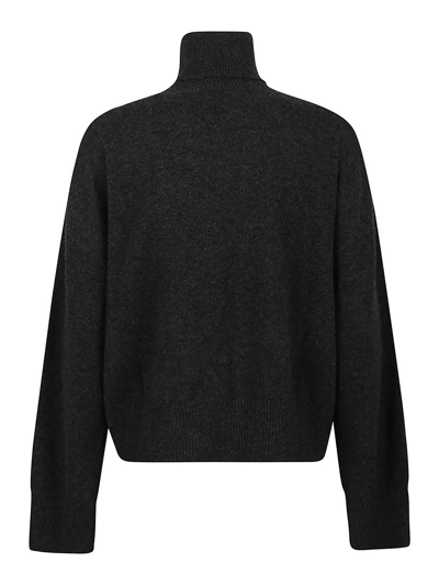 Shop P.a.r.o.s.h Suéter Con Escote Barco In Dark Grey
