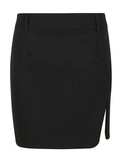 Shop Off-white Tech Drill Tailored Mini Skirt In Black