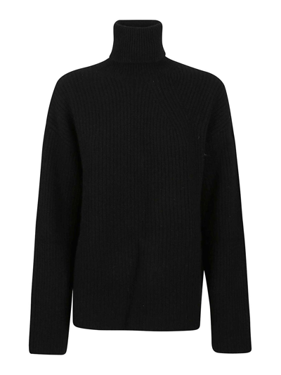 Shop P.a.r.o.s.h Suéter Con Escote Barco - Negro In Black