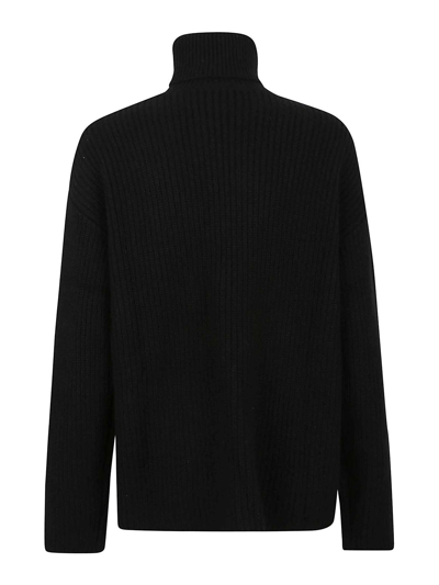 Shop P.a.r.o.s.h Suéter Con Escote Barco - Negro In Black