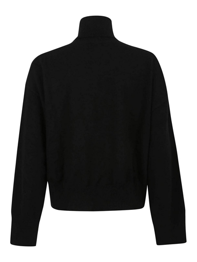 Shop P.a.r.o.s.h High Neck Sweater In Negro