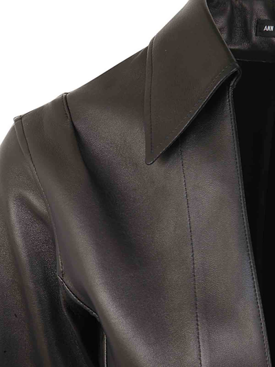 Ann Demeulemeester Linsey Open Front Fitted Shirt In Black