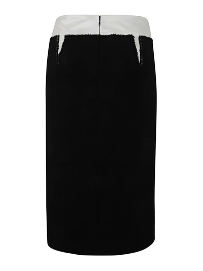 Shop N°21 Crepe Pencil Skirt In Black