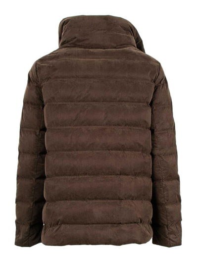 Shop Rrd Roberto Ricci Designs Tubic Woman Jacket In Brown