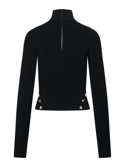 Shop Off-white Viscose Knitted Sweatshirt In Black