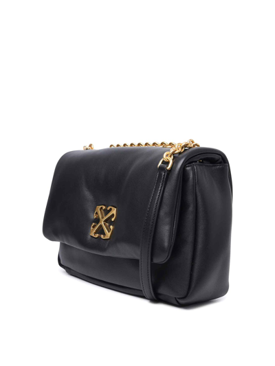 Off-white Jitney Puffer Shoulder Bag In Black