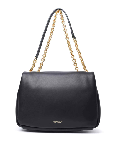 Off-white Jitney Puffer Shoulder Bag In Black
