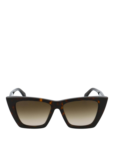 Shop Alexander Mcqueen Sunglasses In Brown