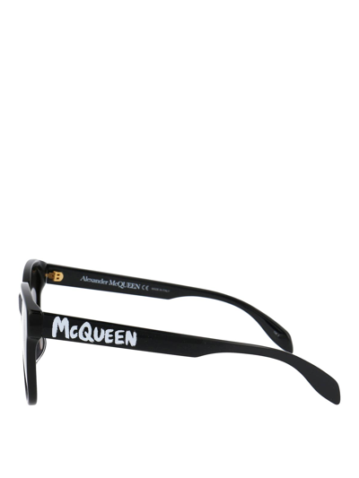 Alexander Mcqueen Alexander Mc Queen Sunglasses Am0331 Sk 001 In Black