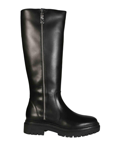 Shop Michael Kors Regan High Boots In Black