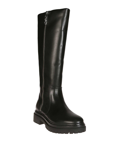 Shop Michael Kors Regan High Boots In Black