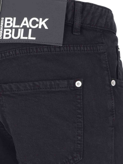 Dsquared2 Straight Leg Trousers With Belt Loops In Black