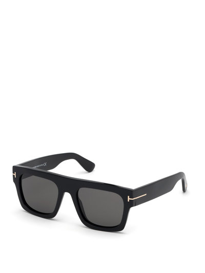 Tom Ford Fausto Square-frame Sunglasses In Black