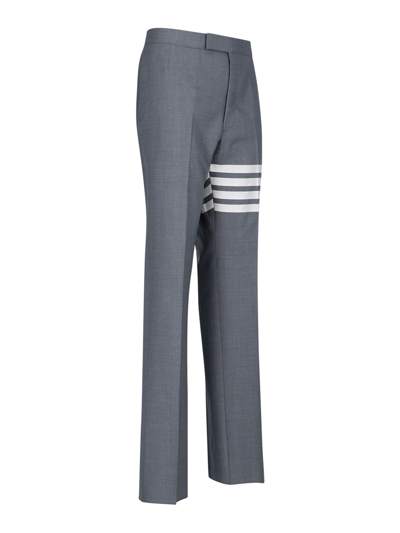 Thom Browne Classic Pants With Martingale In Grey