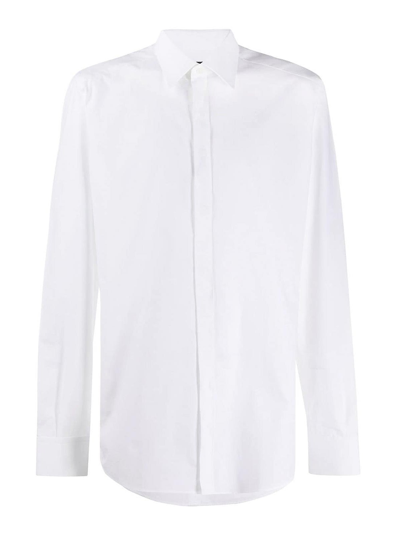 Shop Dolce & Gabbana Logo Print Shirt In White