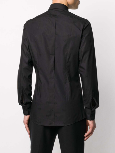 Shop Dolce & Gabbana Logo Print Shirt In Black