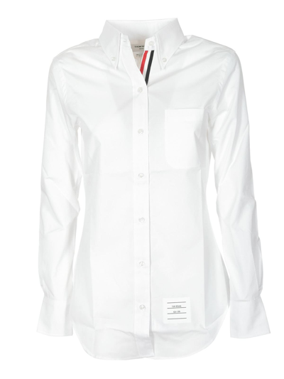 Shop Thom Browne Button-down Shirt In White