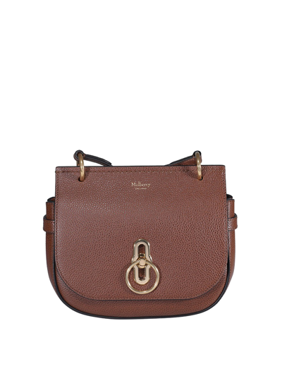 Shop Mulberry Leather Bag In Brown