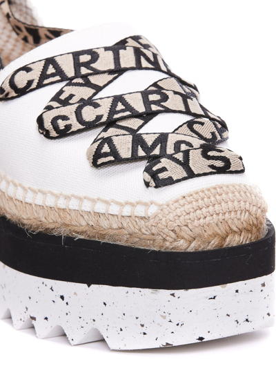Stella Mccartney Espadrilla Gaia Con Plateau In Blanco