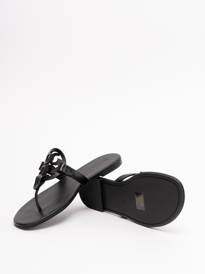 Shop Tory Burch Miller Flat Sandals In Black