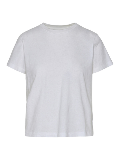 Khaite Woman White Cotton Emmylou T-shirt In Blanco