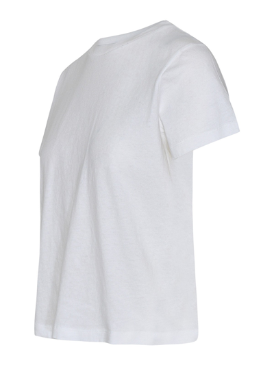 Khaite Woman White Cotton Emmylou T-shirt In Blanco