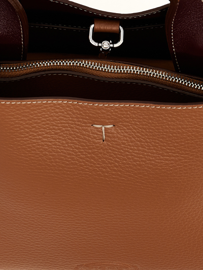 Tod's Tods Leather Handbag In Brown