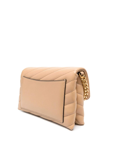 Shop Tory Burch Kira Quilted Crossbody Bag In Camel