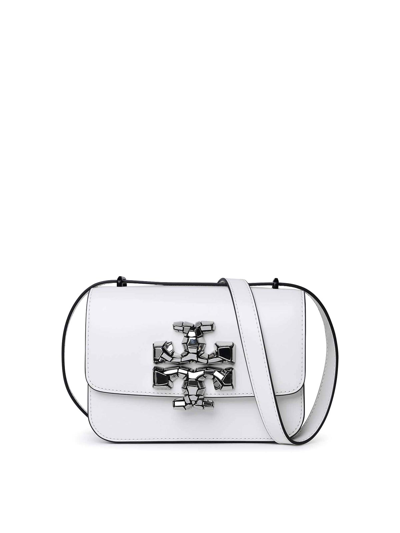 Shop Tory Burch Small Eleanor Shoulder Bag In White