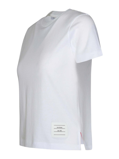 Shop Thom Browne T-shirt Relaxed In White