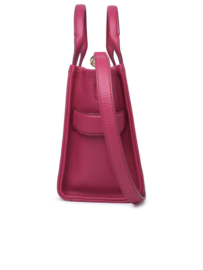 Marc Jacobs Versatile Textured Leather Tote In Fuchsia