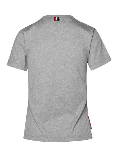 Shop Thom Browne T-shirt Relaxed In Gris
