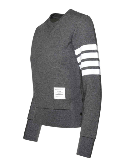 Shop Thom Browne Suéter Con Escote Barco - Gris In Grey