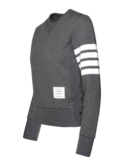Thom Browne Crewneck Sweatshirt In Gray