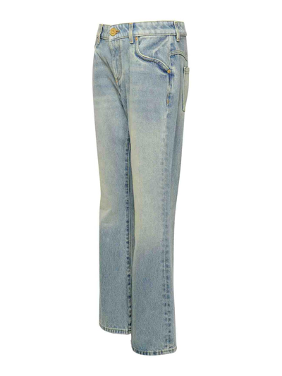Shop Balmain Jeans Boot-cut - Azul