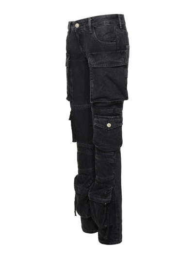 Shop Attico Jeans Essie In Black