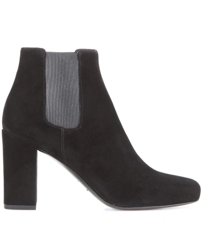 Shop Saint Laurent Babies 90 Suede Ankle Boots In Eero