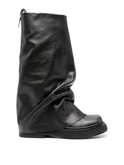 Attico Robin Combat Boot In Negro