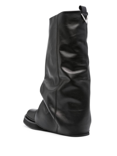 Attico Robin Combat Boot In Negro