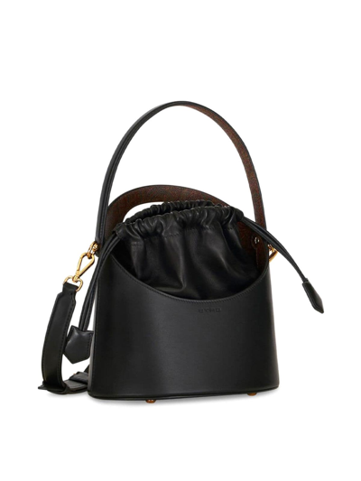 Shop Etro Saturno Bucket Bag In Black