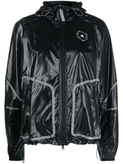 Adidas By Stella Mccartney Truepace Running Jacket Woman Jacket Black Siz In Black