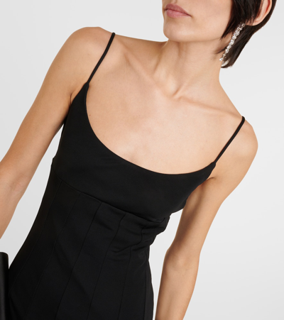 Shop Staud Lauren Jersey Maxi Dress In Black