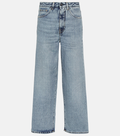 Shop Totême High-rise Wide-leg Jeans In Blue