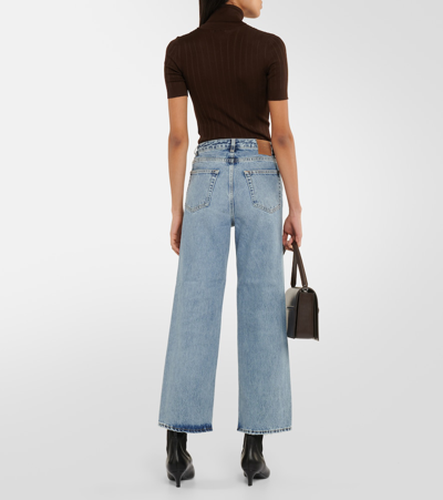 Shop Totême High-rise Wide-leg Jeans In Blue