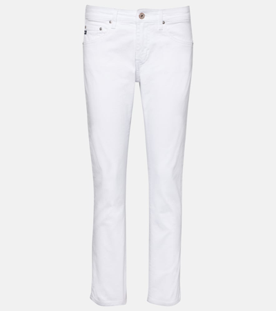 Shop Ag Ex-boyfriend Mid-rise Slim Jeans In White