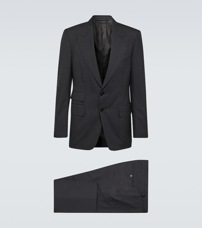 Shop Tom Ford Shelton Super 120's Wool Suit In Grey